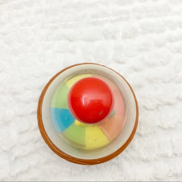 Vintage Big Bird Sesame Street illco spinning top toy retro spinner birds nest - Picture 6 of 8